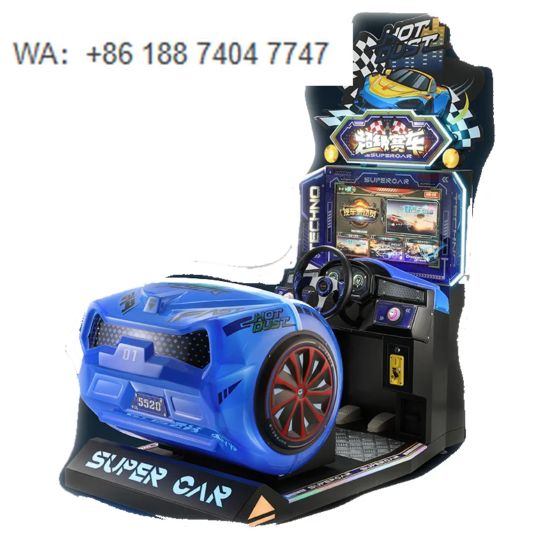 Moto Video Game Machine Motorcycle Operated Arcade for 2 Player Metal Plastic English 1 Year Warranty