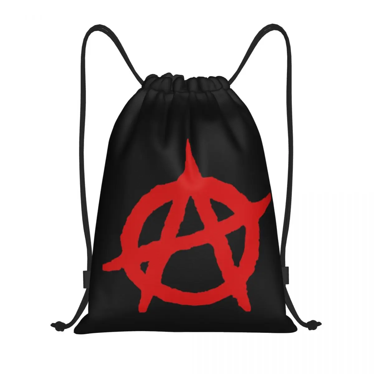 

Anarchy Anarchism Anarchist Portable Drawstring Bags Backpack Storage Bags Outdoor Sports Traveling Gym Yoga