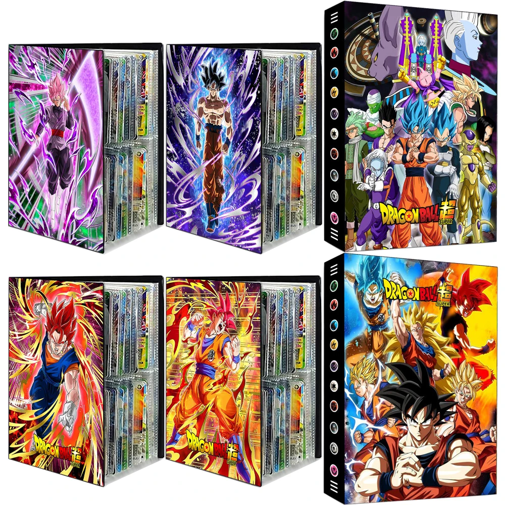 

New 240Pcs Dragon Ball Classic Card Book Goku Gohan Vegeta 9 Pocket Anime Cards Storage Collection Holder Boys Toys Gift