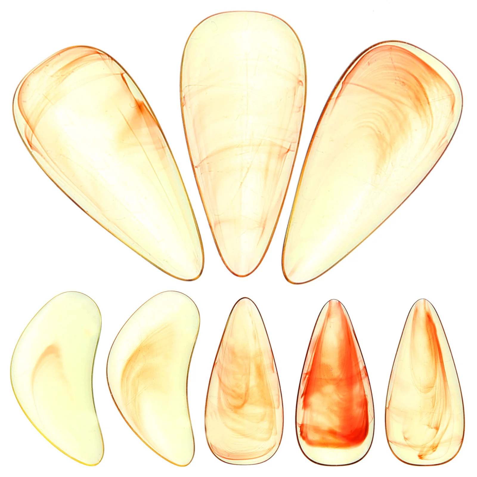 

8Pcs Guzheng Finger Nail Protectors Comfortable Fit Guzheng Fake Nails for Finger Protection and Music Playing