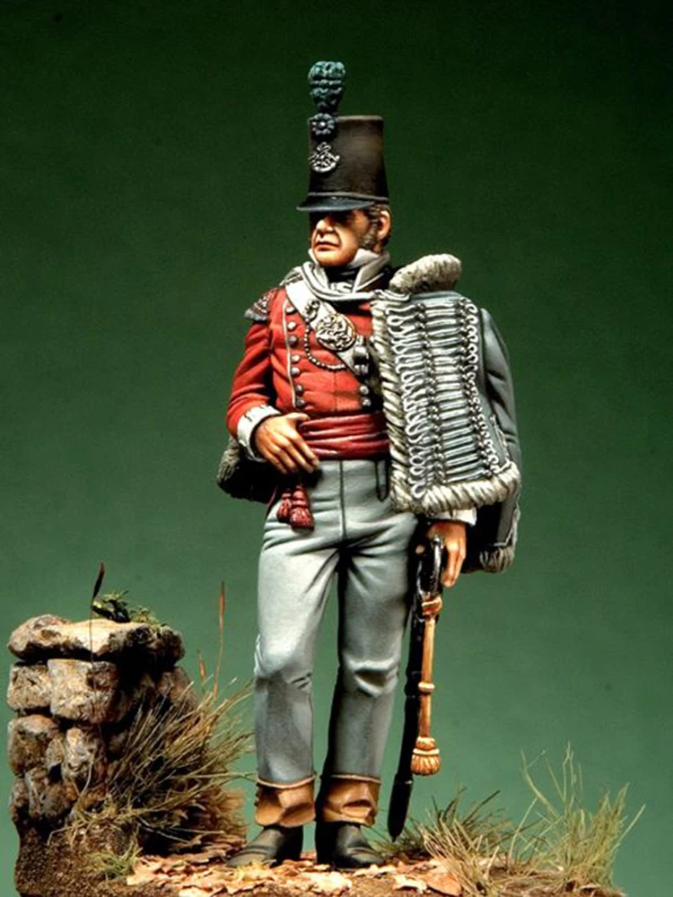 Assembly  Unpainted  Scale 1/32 54mm Britain Light Infantry Office 54mm   figure Historical  Resin Model