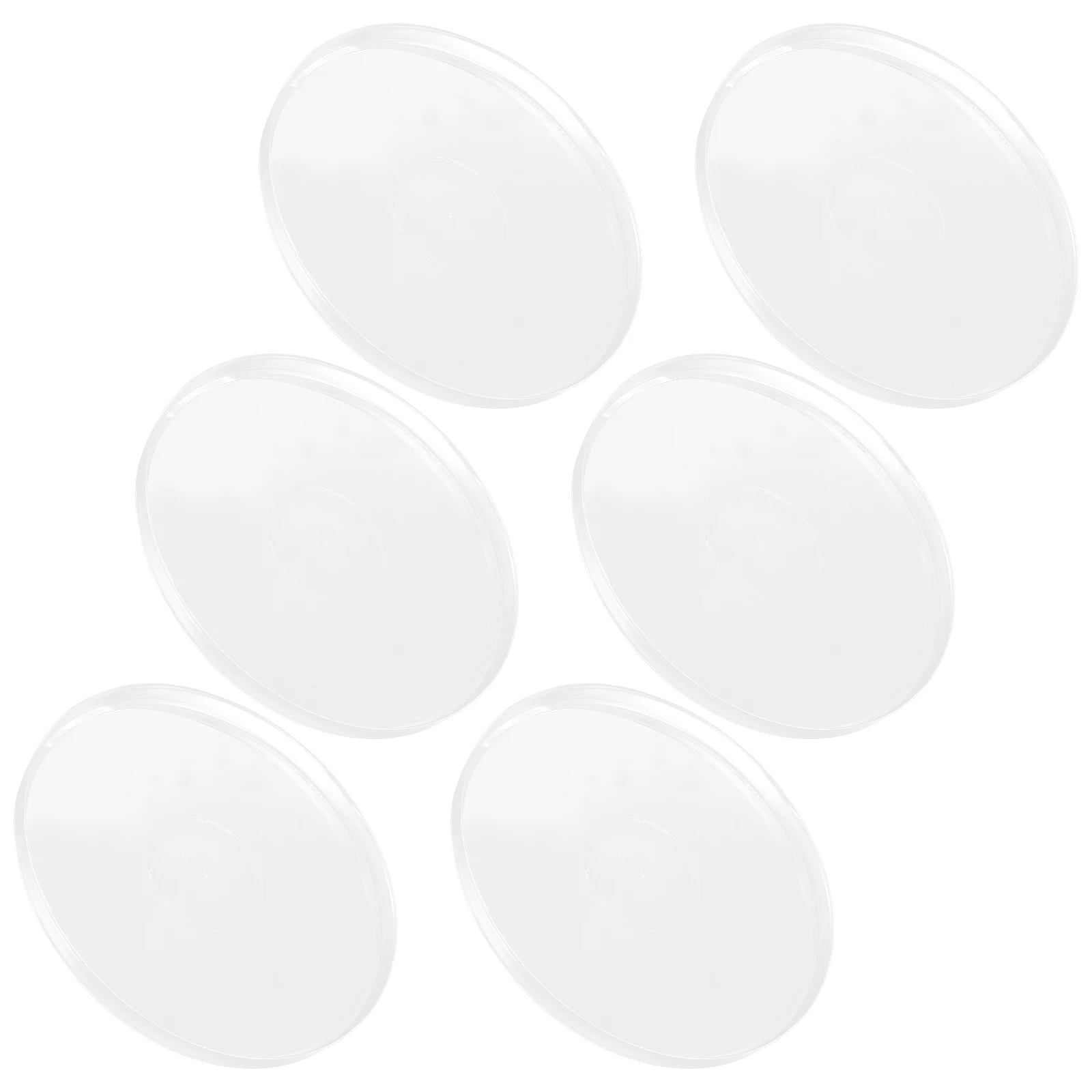 

6pcs Scale Cover Weighing Scales Portable Tray Clear Lids Plastic Reusable Digital Kitchen Balance Weight Gauge Measurement