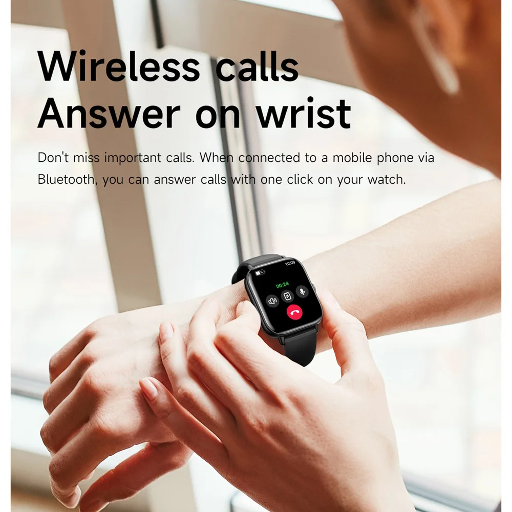 

Smart Watch Clock Ultra-Thin Body Sport Fitness Heart Rate Sleep Health Watches Blue Tooth Call Information Reminder Smartwatch