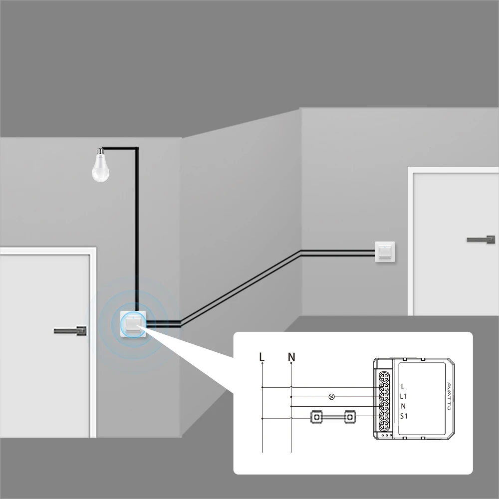 AVATTO WiFi Smart Light Switch Modul, 1/2/3/4-fach DIY-Schalter, Neutralleitersteuerung, kompatibel mit Tuya, Alexa, Google Home – Detail 7