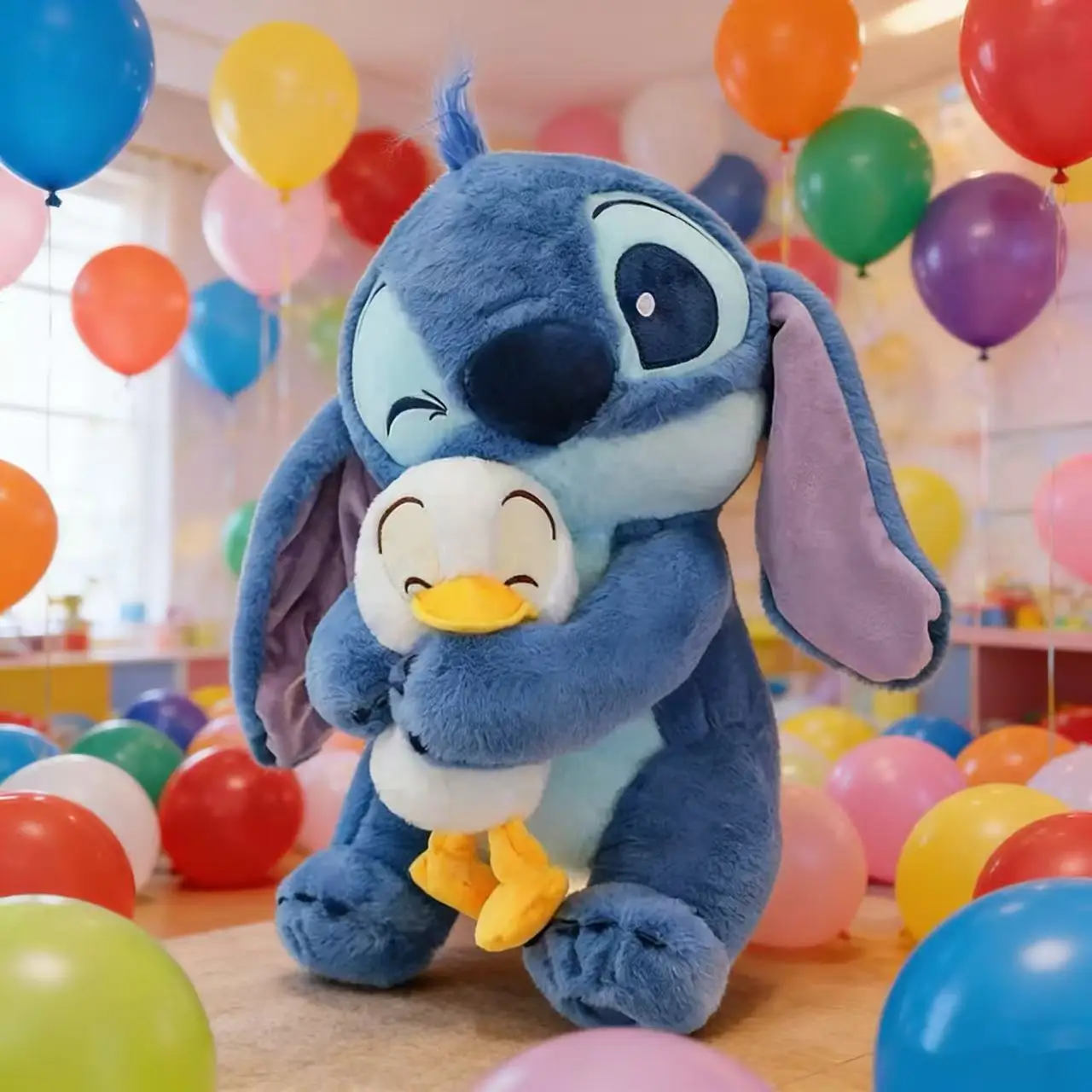 

Disney Plush Doll Stitch Lilo Doll Cute Duck Stitch Plush Stuffed Toy Christmas Children's Birthday Gift Kawaii Decoration Toys