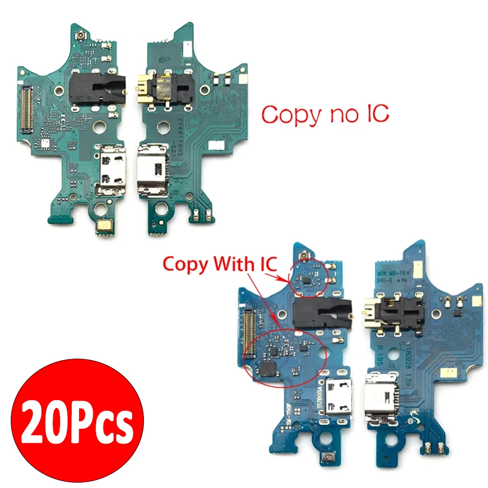 20Pcs，NEW USB Charger Charger Charging Port Dock Connector Microphone Board Flex Cable For Samsung  A7 2018 A750F A9 2018 A920F