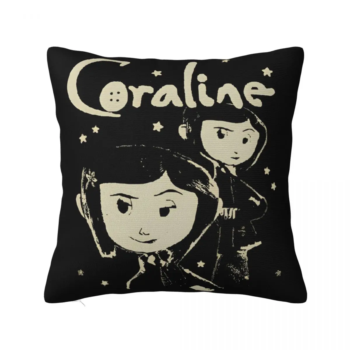 Coraline Dreaming Coraline Movie Pillow Covers Printing Polyester Cushion Cover Decorative Pillow Case Cover Home Drop Shipping