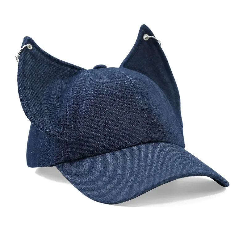 New Fashion Niche Personalized Baseball Cap Dubin Y2K Cap Men's and Women's Fox Ears Trendy Bat Hat