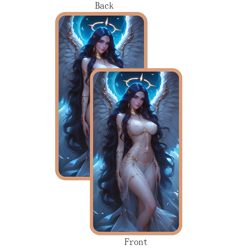 1 Oz .999 Fine Copper Bar Fantasy Angel Goddess Art Bullion Bar  Women Themed Art Craft Collection Coin Gifts