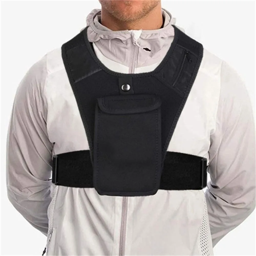

Marathon Lightweight Running Backpack with Adjustable Strap Universal Reflective Backpack Breathable Phone Holder Bag