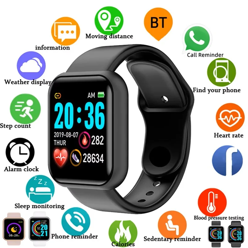 

Smart Watch Women Men Music Control Bluetooth Calories Fitness Monitor Smartwatch Running Tracker Sport Bracelet For Android IOS