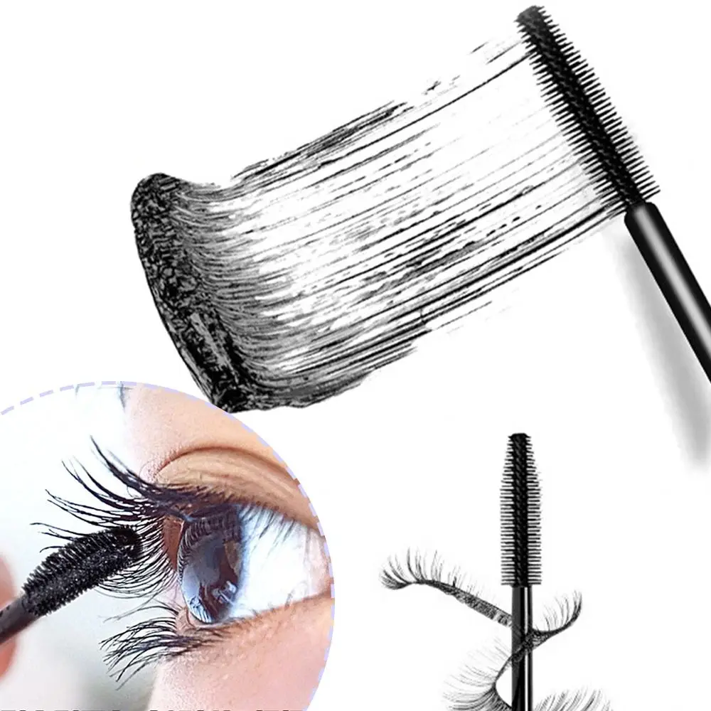 Fiber Brush Eye Cosmetica Beauty Lash Groei Lash Lift Wimpers Krultang Wimper Extensie 5d Zijde Vezel Mascara Black Mascara