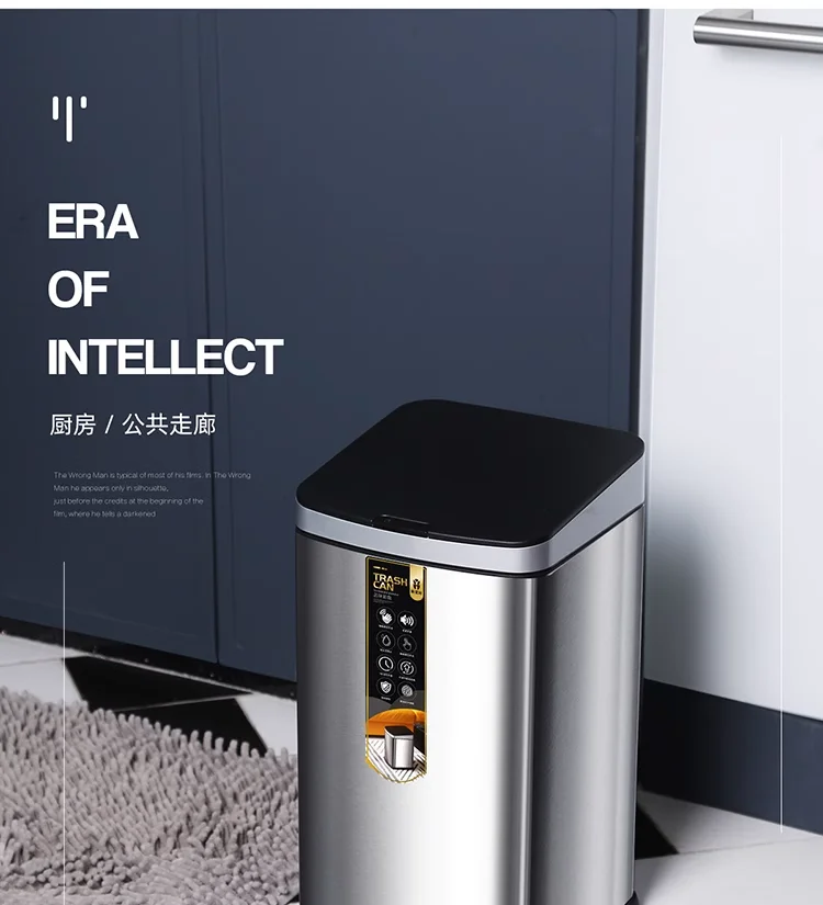 

Kitchen compost box with food waste recycling wastebasket/smart compost box Kitchen trash can Stainless steel trash can