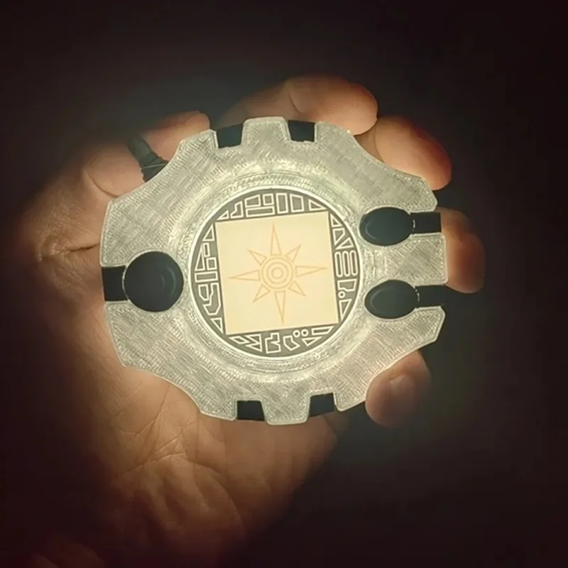 Anime Digimon Magnetisches Abzeichen Kühlschrankmagnet LED-Nachtlicht Anime Benutzerdefinierter Leuchtender Kühlschrankaufkleber Deko-Figur Jungen-Spielzeug Geschenk