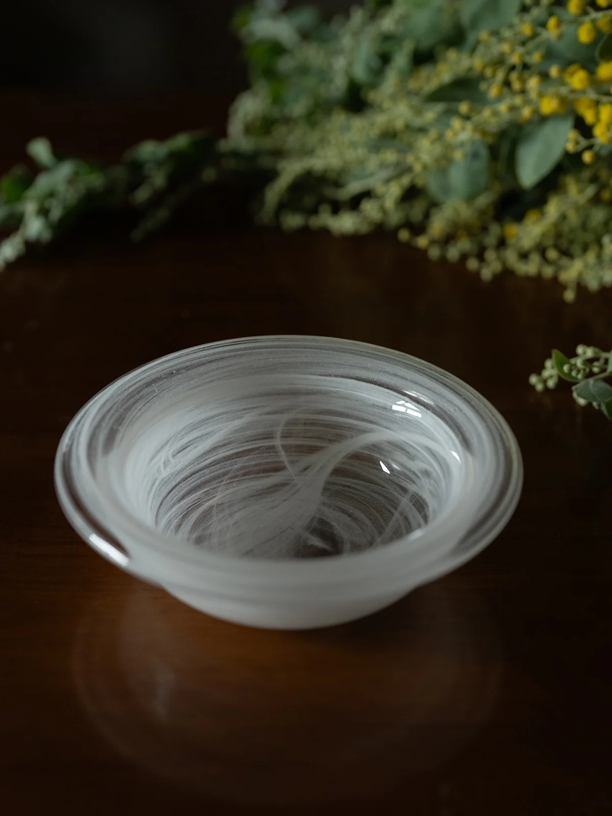 

Original Cloud Mist Rice Bowl Light Food Dert Bowl Crystal Glass Whical Sle Breakfast Bowl for Young Adults