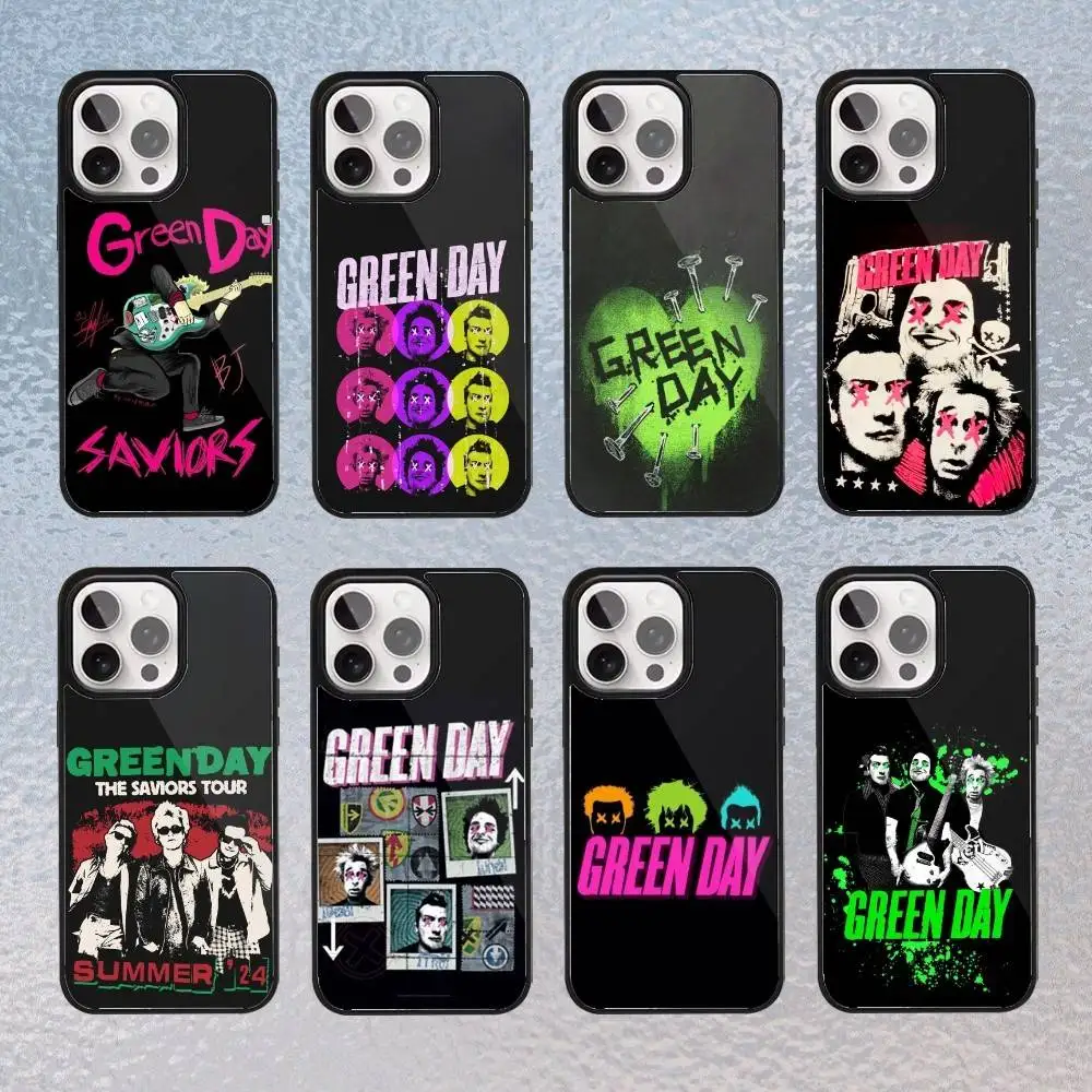 

Band G-Green Day Phone Case For iPhone17,16,15,14,13,12,11 Plus,Pro Max Magnetic Magsafe Wireless Charging
