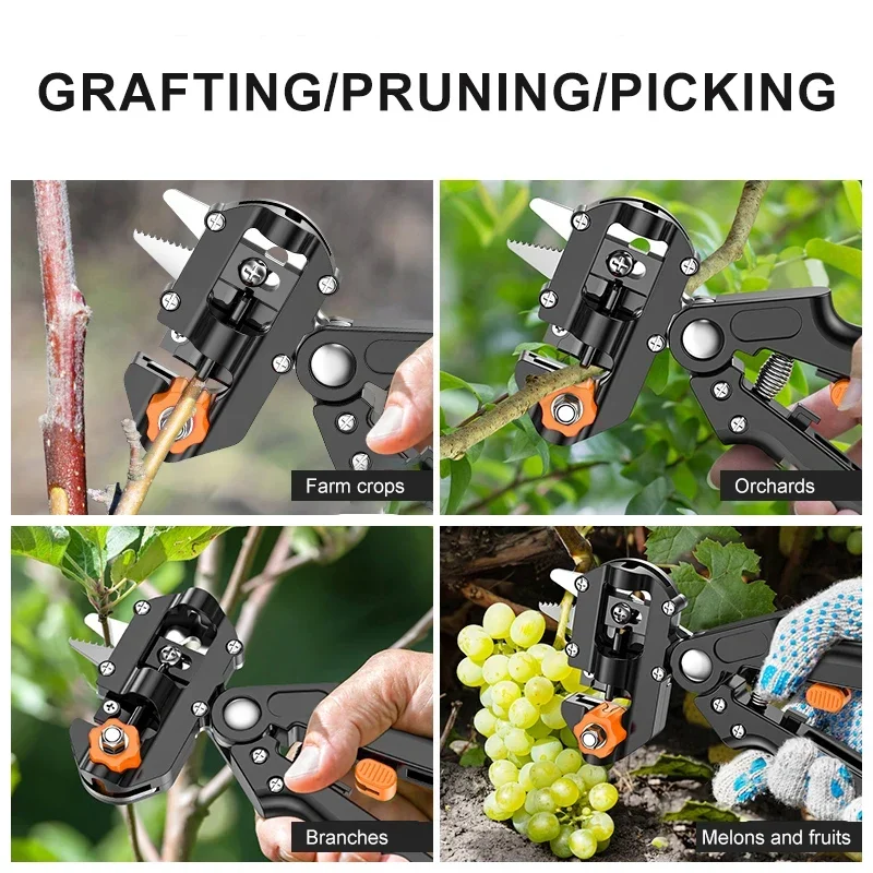 Professional Farming Pruning Shears Grafting Scissor Fruit Tree Secateurs Pruning Luxury Cutting Knife Garden Tools Hand Tool