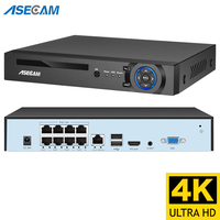 4k Ultra HD POE NVR Video Recorder Onvif H.265 48V Face Detection IP Camera CCTV System P2P Network Security Surveillance Camera