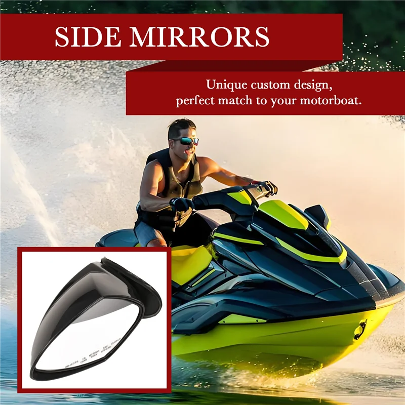 Motorboat Rearview Mirror Jet Ski Mirror Accessories For Yamaha Waverunner VX 110 Deluxe Sport Cruiser EX EX R