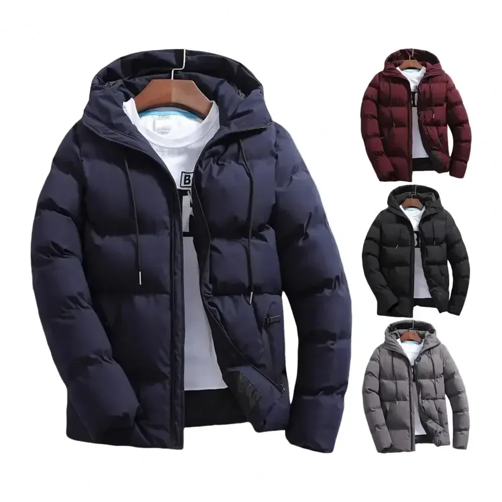 NewEuro-American Version Men's Thick Down Hooded JacketCasualWarm CoatBusiness Wear Winter Fashion TrendVersatile Windproof male