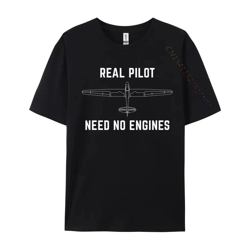 Soaring Sailplane Pilot Soaring Sailplane Pilot Premium Cotton Tees for Men Normal T-Shirt Custom Fitted Tee Shirt