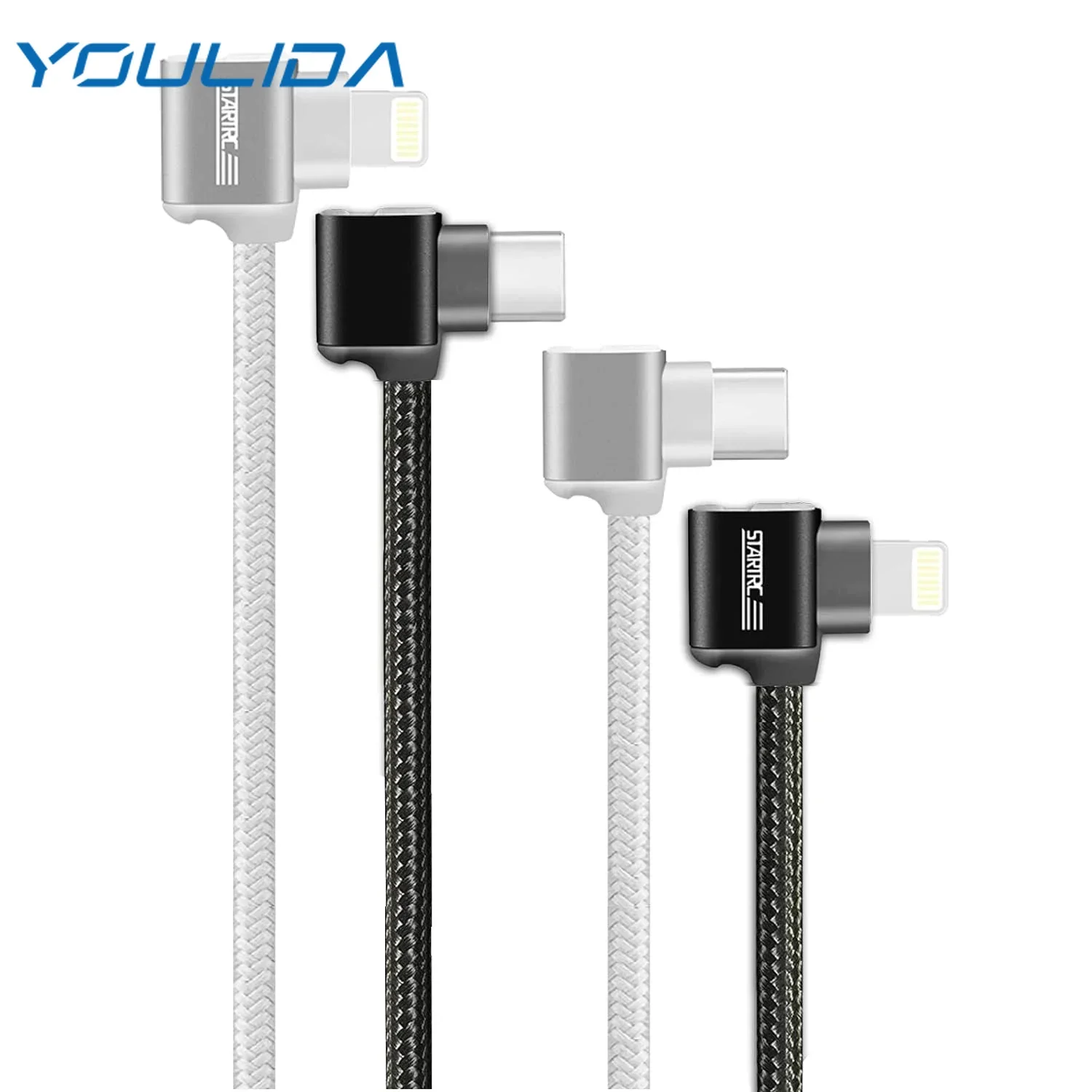 Lightning Data Cable to USB-C Cables for DJI Mini 3 Pro/Mini 2/2 SE/Air 2S/Mavic 3 RC Remote Cotroller OTG Extension Cable 2Pack