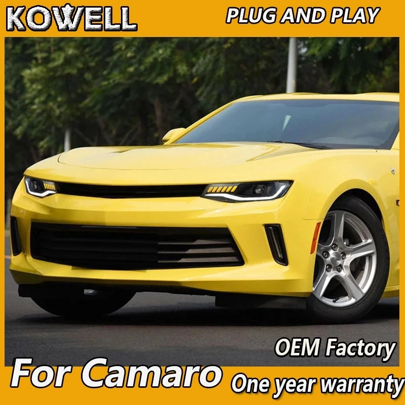 

Car Styling for Chevrolet Camaro Head Light 2016-2019 Camaro Headlights DRL Turn Signal Low High Beam Projector Lens