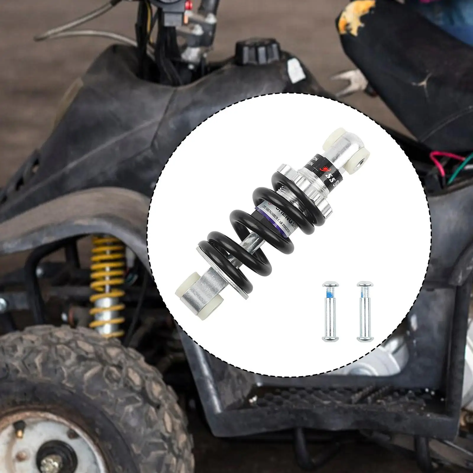 Amortiguador Trasero de 125 mm, Pieza de Repuesto, Resorte de Suspensión de 750 lb, Amortiguador para Bicicleta de Montaña, Scooter, Minimoto
