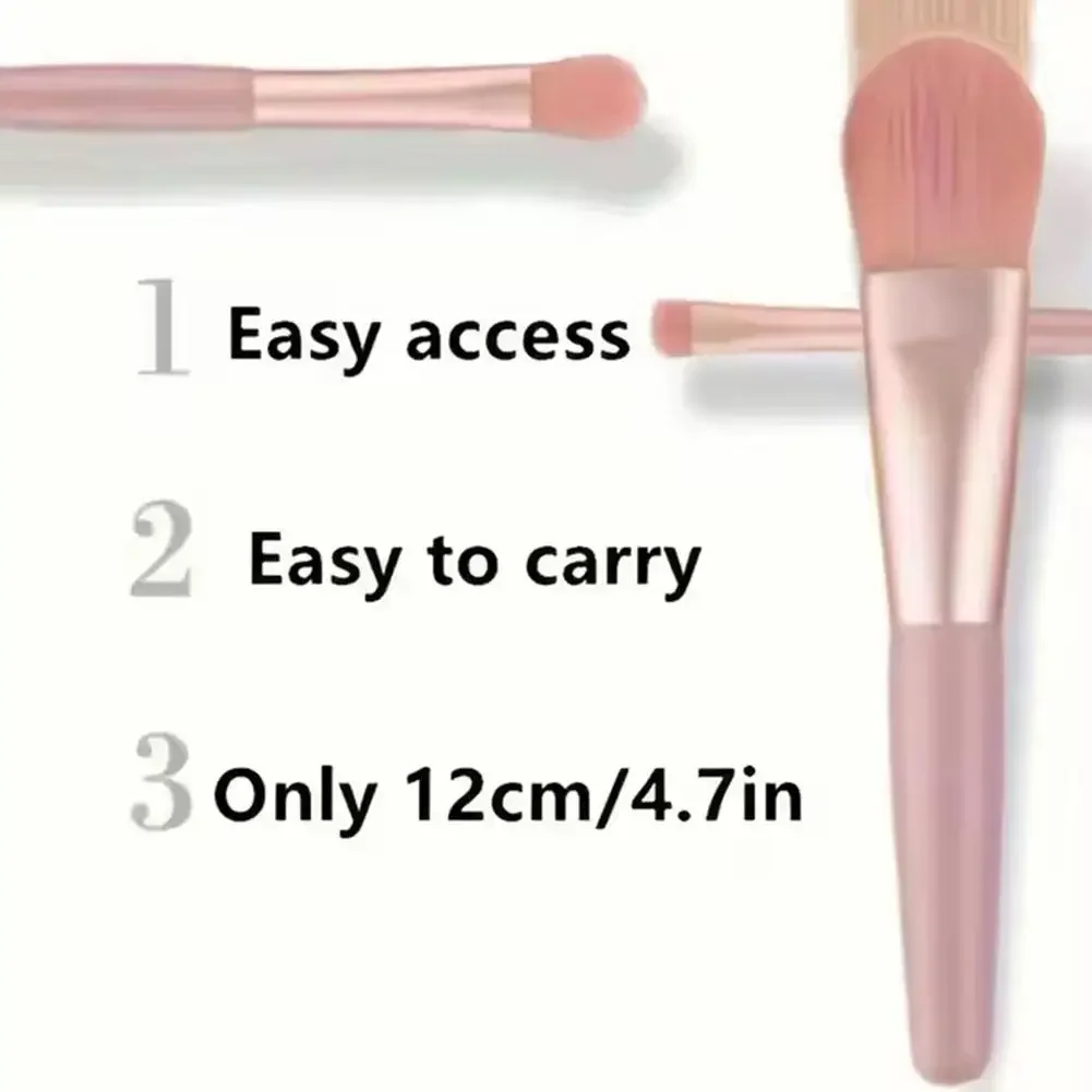 Ensemble de pinceaux de maquillage portables, 8 pièces, doux, correcteur, Blush, poudre libre, ombre à paupières, fond de teint, outils de beauté