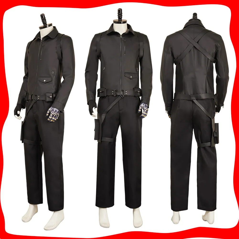 

Bucky Cos Barnes Cosplay Men Fantasia Coat Pants Gloves Full Set Costume Roleplay for Adult Male Halloween Carnival Party Suit