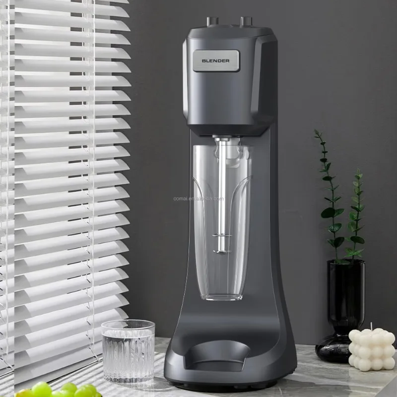 Commercial 300W Portable Blender 220V Button Controls Variable Speed Milkshake Machine