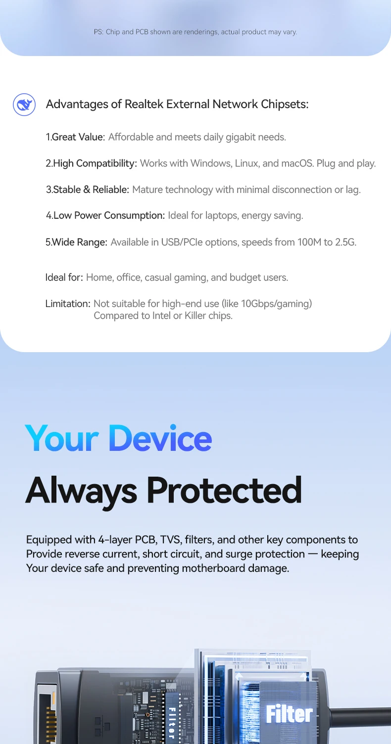 1000Mbps USB-C Ethernet-Adapter Typ-C zu RJ45 Gigabit Ethernet USB Typ-C LAN-Netzwerkkarte für Laptop Tablet PC – Detail 7