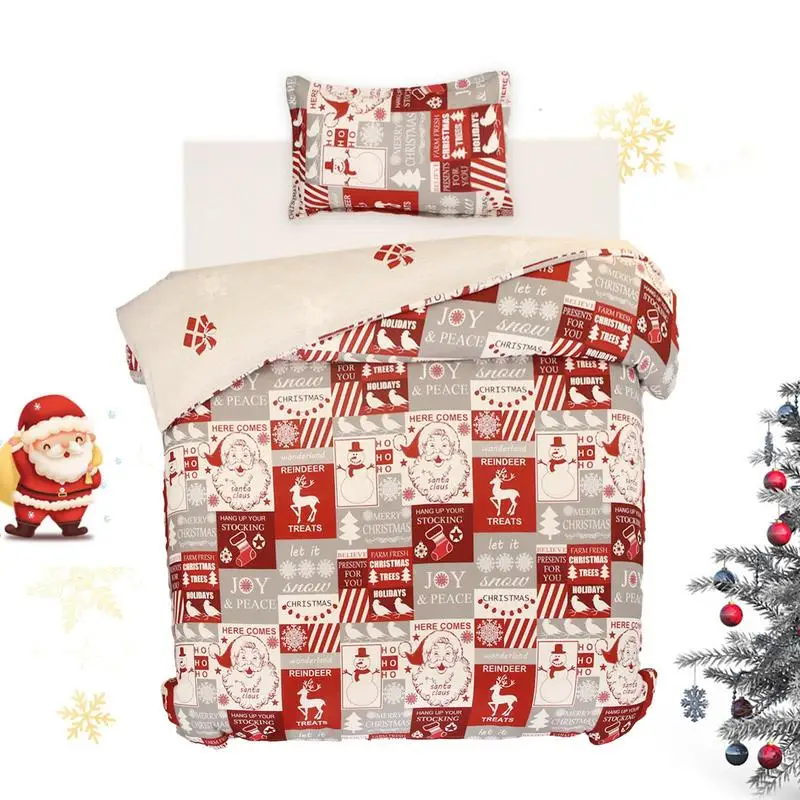 

Christmas Santa Quilt Set Comforter Sets With Bedding Set Throw Pillow Covers Christmas Party Supplies For Christmas And Winter