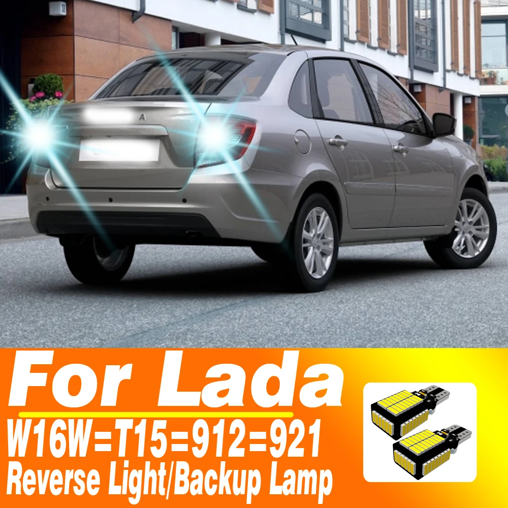 

2pcs W16W T15 921 Led Canbus No Error Reverse Light Bulb 912 12v 16w W2.1x9.5d Backup Lamp For Lada Granta Vesta SW Xray Kalina