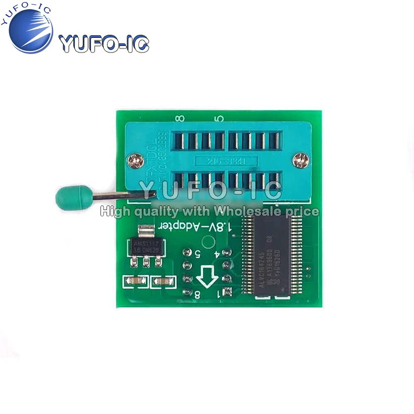 SPI Flash SOP8 1,8 V asiento de conversión DIP8 conversión tableta placa base MX25 W25 1,8 V placa adaptadora