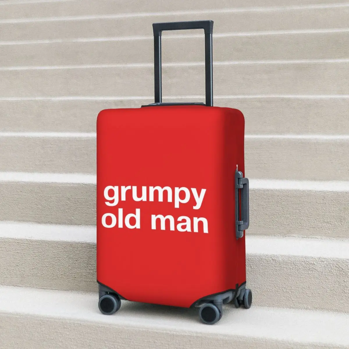 

Grumpy Old Man Suitcase Cover Protection Elastic Travel Luggage Protector Covers for 18-32 Inch