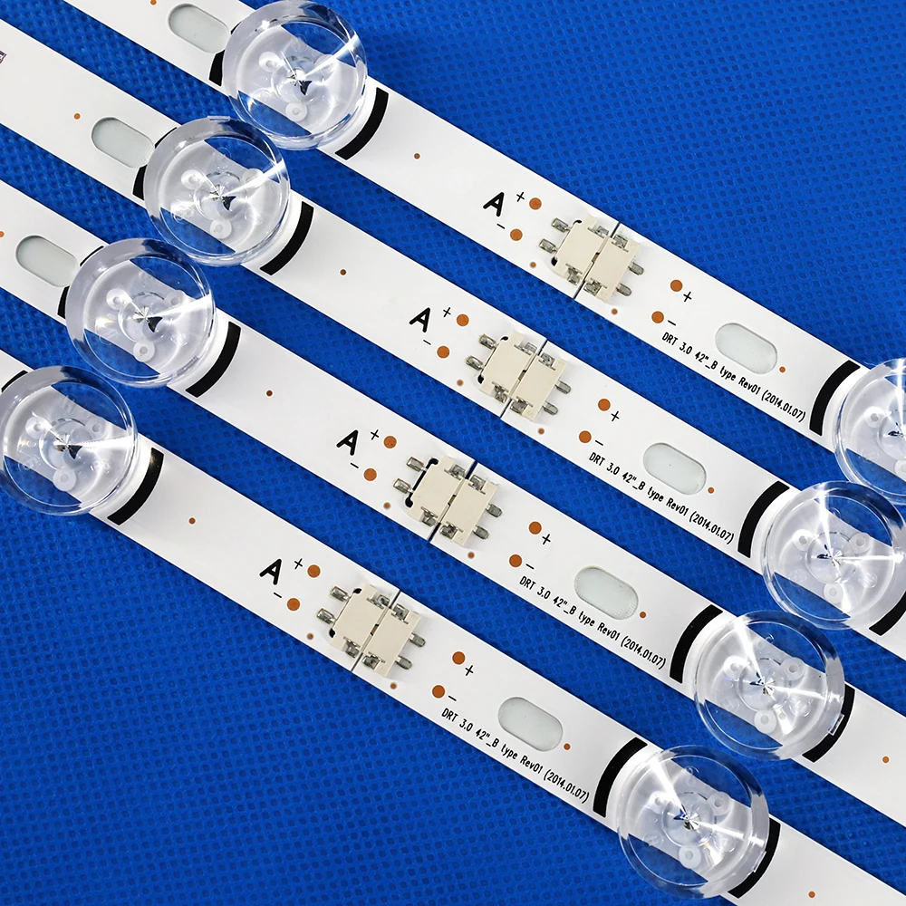 

New 8pcs/Set LED Strip Replacement For LG LC420DUE 42LB5500 42LB5800 42LB560 INNOTEK DRT 3.0 42inch A B 6916L-1710B 6916L-1709B