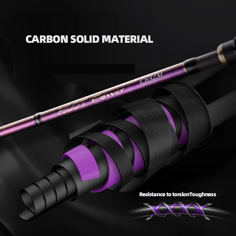 Caña Slow Jigging RANMI POLIT – Spinning de carbono con punta sólida - imagen 5