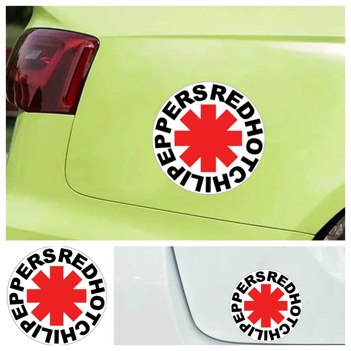 Funny Chili Rhcp Rock Music Bumper Window Car Sticker Tuning Laptop Trunk Decal Vinyl Cover Scratches Waterproof PVC Wholesale