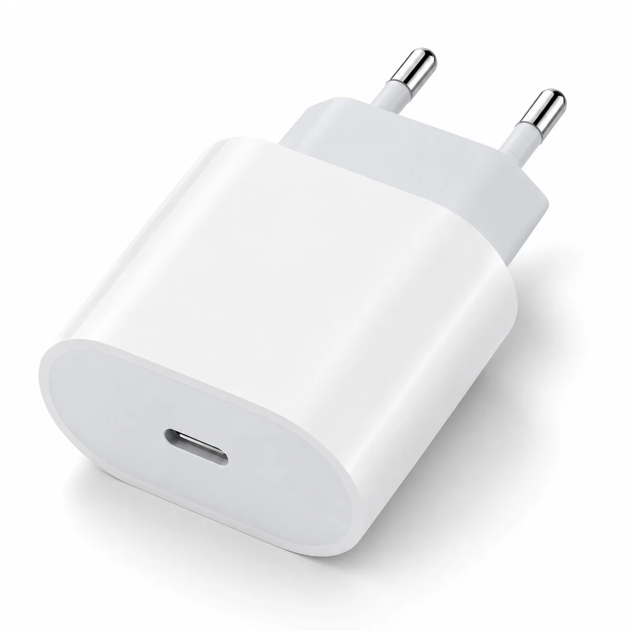 Carregador Rápido PD 20W USB C com Adaptador EU para iPhone 16 15 14 13 12 11 iPad Samsung OnePlus Cabo Tipo C Carregador de Parede para Viagem