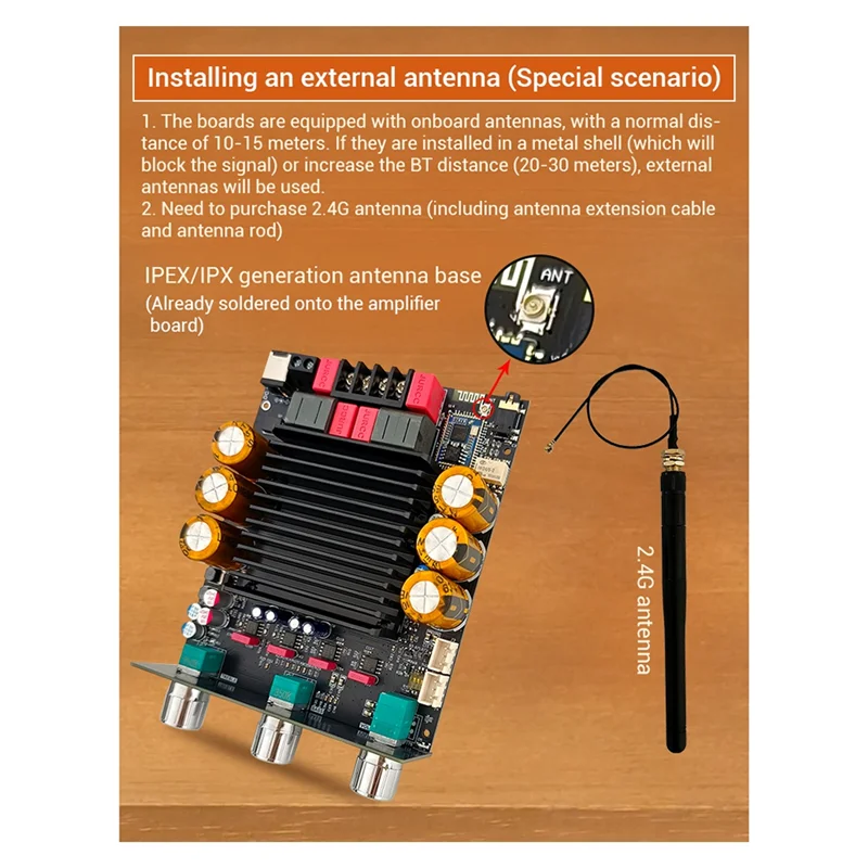 A73E-QCC3034 Bluetooth Digital Power Amplifier Board 3002TPRO New 2.0 Channel APTX Lossless 300W+ 300W A