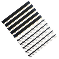 20 Pcs 10 Pairs 40 Pin 1x40 Single Row Male And Female 2.54 Breakable Pin Header PCB JST Connector Strip For Arduino DIY Kit