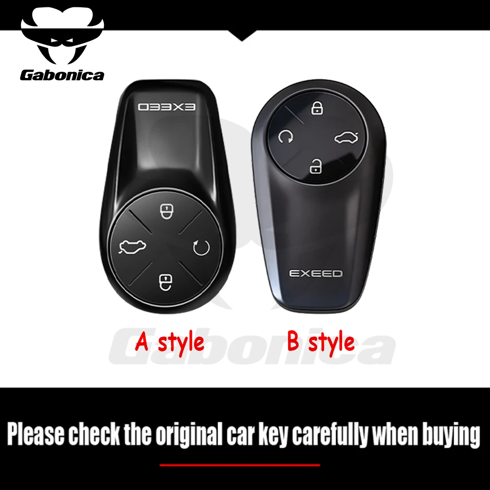 For Chery Exeed Exlantix ET ES TXL VX 2025 Interior Accessories Car Remote Control Key Case Housing Keychain Garnish Trim Cover