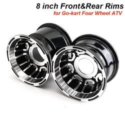 8인치 고카트 림(베어링 휠 허브 포함) 19X7.00-8 타이어, 20x7-8, 21x7-8 진공 타이어 사용, 50cc-125cc 고카트 4륜 ATV용