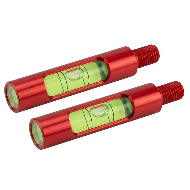 Niveau de tir à l'arc en aluminium à visser pour la mise en place de la visée, du repose-arc et de la D-Loop, avec trou Berger (lot de 2)