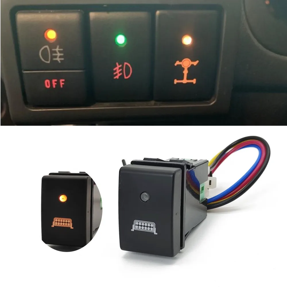 For Suzuki Jimny 2007 - 2015 Orange Light Car Light Bar Switch