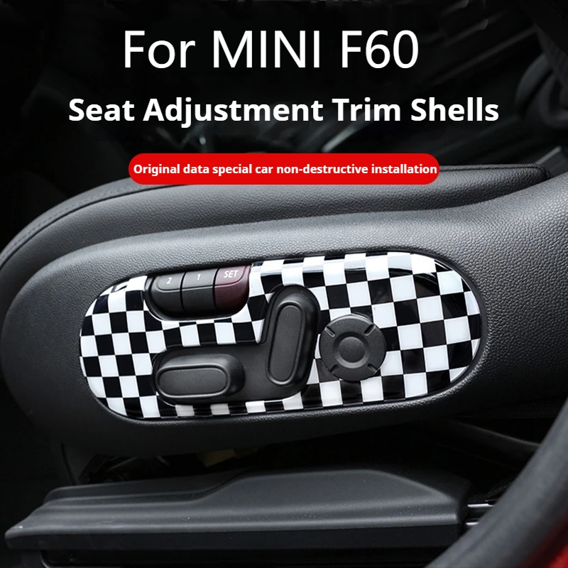 

2Pcs Car Seat Adjustment Decorative Shell Sticker For MINI COOPER COUNTRYMAN F60 Car Interior Accessories Styling Modification