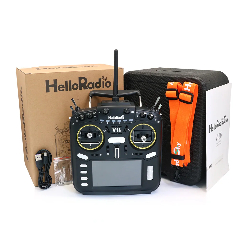 

HelloRadio V16 Multi Protocol Remote Control Compatible With FPV High-frequency Head EDGTX Touch Screen Crossover Machine Parts