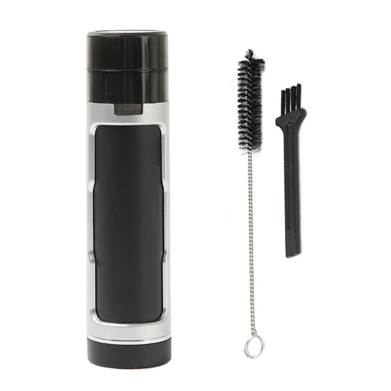 Case with Manual Grinders and Tube Function Convenient Smoking Access D57B