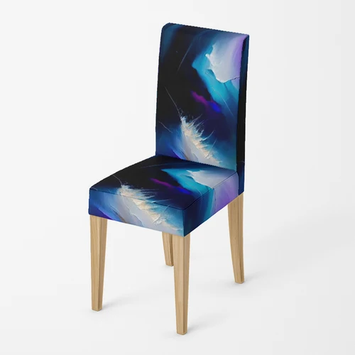 가정용 주방 의자 커버, 조절 가능한 식사 탄성 원단 의자 커버, 결혼식 책상 스트레치, 등 추상적 